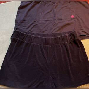 2 piece Juicy Couture Womens 3X Shorts and Skort